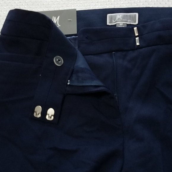 JM Collection Slim-Leg Pants, Intrepid Blue, Size 8P - Picture 3 of 4